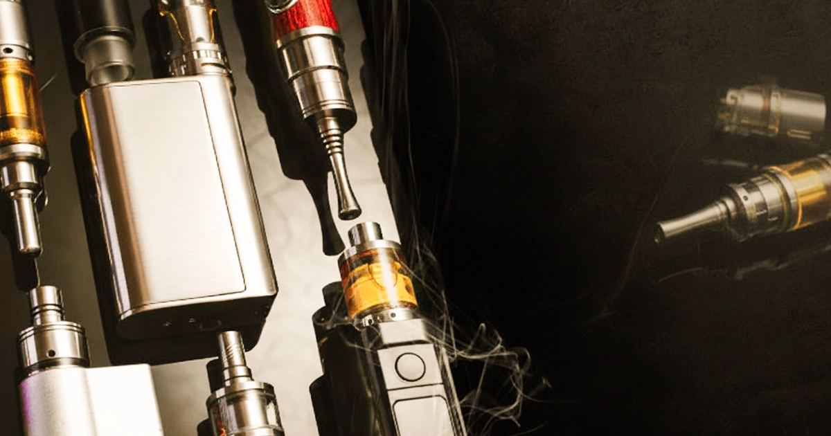 Vape devices illustrating when vapes were invented