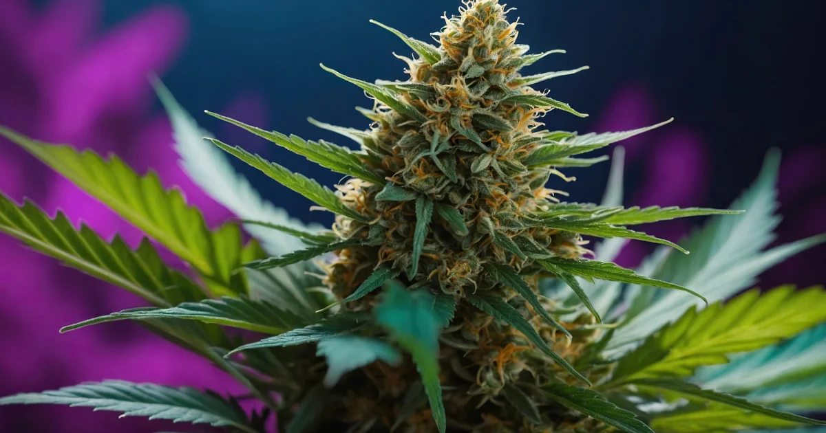 Cannabis Plant With THC Compounds